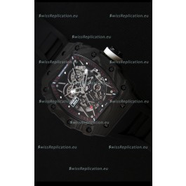 Richard Mille RM35-2 Rafael Nadal Forged Carbon Case with Black Strap