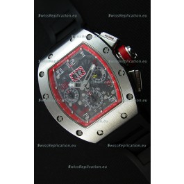 Richard Mille RM011-FM Felipe Massa One Piece Titanium Case Watch in Black Strap