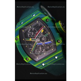 Richard Mille 67-02 Wayde Van Niekerk Forged Carbon Swiss Replica Watch 