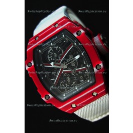 Richard Mille 67-02 Mutaz Barshim Forged Carbon Swiss Replica Watch 