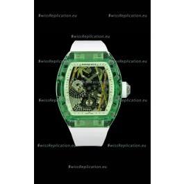 Richard Mille RM26-01 Tourbillon Panda Transparent Sapphires Casing Watch - Super Clone Replica