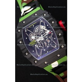 Richard Mille RM35-02 Rafael Nadal Forged Carbon Case with Camouflage Rubber Strap 