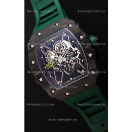Richard Mille RM35-01 Rafael Nadal Forged Carbon Case with Green Strap 