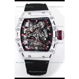 Richard Mille RM38-02 White Carbon Bubba Watson Black Nylon Tourbillon Movement 1:1 Mirror Replica