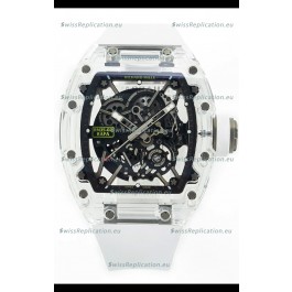 Richard Mille RM35-02 Rafael Nadal Transparent Sapphires Casing with Genuine Tourbillon Super Clone Watch