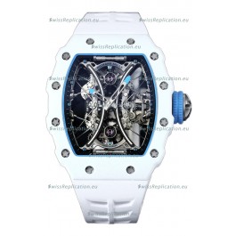 Richard Mille RM53-01 Pablo Mac Donough White TPT CASE White Rubber Strap Swiss Replica Watch