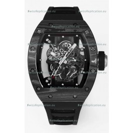 Richard Mille RM055 Black Carbon Casing 1:1 Superclone Genuine Tourbillon Watch 
