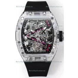 Richard Mille RM38-02 Sapphires Bubba Watson Black Rubber Tourbillon Movement 1:1 Mirror Replica