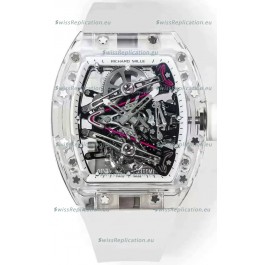 Richard Mille RM38-02 Sapphires Bubba Watson White Rubber Tourbillon Movement 1:1 Mirror Replica