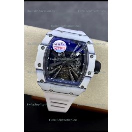 Richard Mille RM12-01 White Carbon Fiber Case Genuine Tourbillon Movement 1:1 Mirror Replica Watch