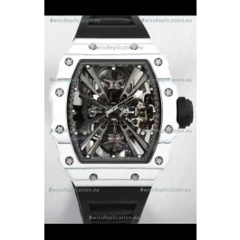 Richard Mille RM12-01 White Carbon Fiber Case Genuine Tourbillon Movement 1:1 Mirror Replica Watch