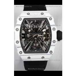Richard Mille RM12-01 White Carbon Fiber Case Genuine Tourbillon Movement 1:1 Mirror Replica Watch