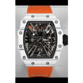 Richard Mille RM12-01 White Carbon Fiber Case Genuine Tourbillon Movement 1:1 Mirror Replica Watch
