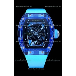 Richard Mille RM35-01 Transparent Sapphires Casing with Genuine Tourbillon Super Clone Watch