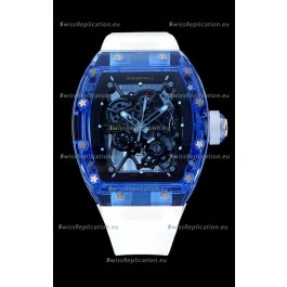Richard Mille RM35-01 Transparent Sapphires Casing with Genuine Tourbillon Super Clone Watch