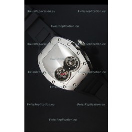 Richard Mille RM053 Tourbillon Pablo Mac Donough Swiss Replica Watch in Titanium Case Black Strap