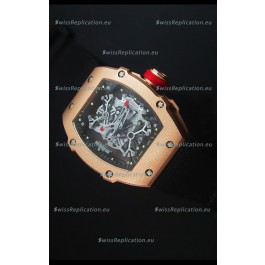 Richard Mille RM027 Tourbillon Rafael Nadal Edition Swiss Watch in 18K Rose Gold
