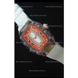 Richard Mille RM07-02 Sapphir Ladies Swiss Replica Watch in White Pearl Dial 