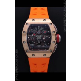 Richard Mille RM011-FM Felipe Massa Rose Gold Casing Swiss Replica Watch