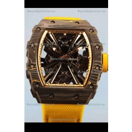Richard Mille RM12-01 Carbon Fiber Case Genuine Tourbillon Movement 1:1 Mirror Replica Watch