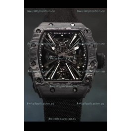 Richard Mille RM12-01 Carbon Fiber Case Genuine Tourbillon Movement 1:1 Mirror Replica Watch