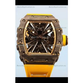Richard Mille RM12-01 Carbon Fiber Case Genuine Tourbillon Movement 1:1 Mirror Replica Watch