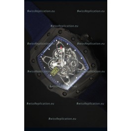 Richard Mille RM35-01 Rafael Nadal Edition Swiss Replica Watch Navy Blue Nylon Strap