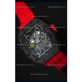 Richard Mille RM35-01 Rafael Nadal Edition Swiss Replica Watch Red Nylon Strap