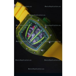 Richard Mille RM059 Yohan Blake Edition Swiss Replica Watch in Green Bezel