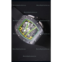Richard Mille RM061 Ceramic Case Swiss Yellow/Green Bezel Replica Watch