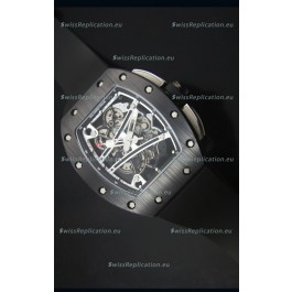 Richard Mille RM061 Ceramic Case Swiss Black and White Bezel Replica Watch
