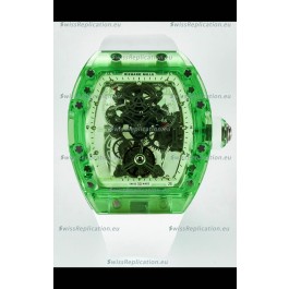 Richard Mille Super Clone 56-01 Transparent Sapphires Casing with Genuine Tourbillon Watch