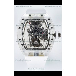 Richard Mille Super Clone 56-01 Transparent Sapphires Casing with Genuine Tourbillon Watch