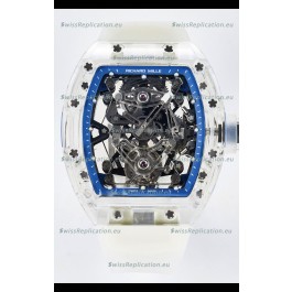 Richard Mille Super Clone 56-01 Transparent Sapphires Casing with Genuine Tourbillon Watch