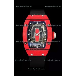 Richard Mille RM07 Red Carbon Casing 1:1 Superclone Swiss Replica Watch