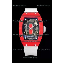 Richard Mille RM07 Red Carbon Casing 1:1 Superclone Swiss Replica Watch