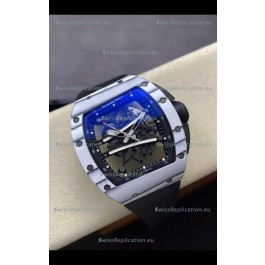 Richard Mille Super Clone RM61-01 Yohan Blake White Quartz NTPT Casing Tourbillon Movement 
