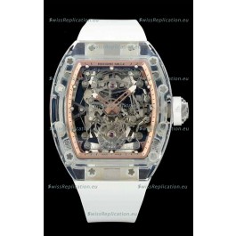 Richard Mille Super Clone 56-01 Transparent Sapphires Casing with Genuine Tourbillon Watch