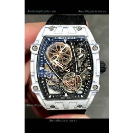 Richard Mille Super Clone 27-05 White Carbon Casing Swiss Replica Watch 