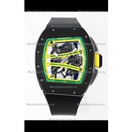 Richard Mille Super Clone RM61-01 Black Ceramic Black Strap Swiss Replica Watch