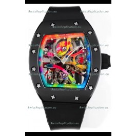 Richard Mille Super Clone RM68-01 Black Ceramic Casing and Strap Tourbillon Swiss Replica