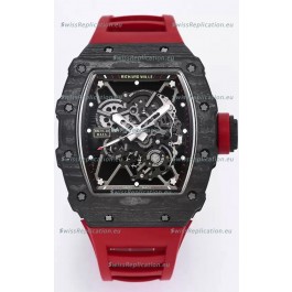 Richard Mille RM35-01 Rafael Nadal Carbon Fiber Casing with Genuine Tourbillon Super Clone Watch
