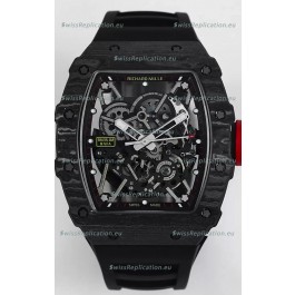 Richard Mille RM35-02 Rafael Nadal Carbon Fiber Casing with Genuine Tourbillon Super Clone Watch