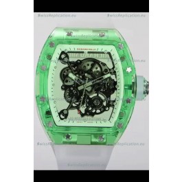 Richard Mille RM055 Transparent Sapphires Casing with Genuine Tourbillon Super Clone Watch