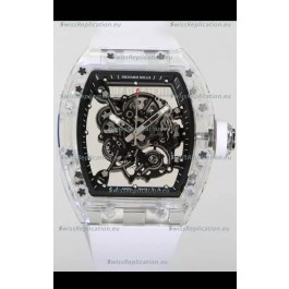 Richard Mille RM055 Transparent Sapphires Casing with Genuine Tourbillon Super Clone Watch
