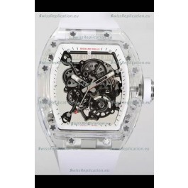 Richard Mille RM055 Transparent Sapphires Casing with Genuine Tourbillon Super Clone Watch