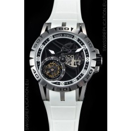 Roger Dubuis Excalibur Spider Flying Tourbillon Skeleton Titanium Casing 1:1 Mirror Swiss Watch