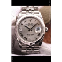 Rolex Datejust 36MM Cal.3135 Movement Swiss Replica Watch in 904L Steel Grey Dial 