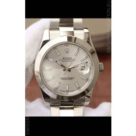 Rolex Datejust 41MM Cal.3135 Movement Swiss Replica Watch in 904L Steel / Steel Dial