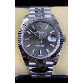 Rolex Datejust 41MM Cal.3135 Movement Swiss Replica Watch in 904L Steel / Grey Dial
